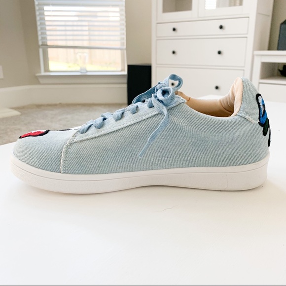 Chase+Chloe Denim Sneakers Celine-1 - Picture 3 of 8